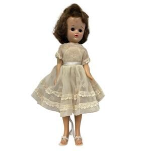 Vintage 1957 Vogue Jill Doll Brunette 10.5 Inch Dress GS